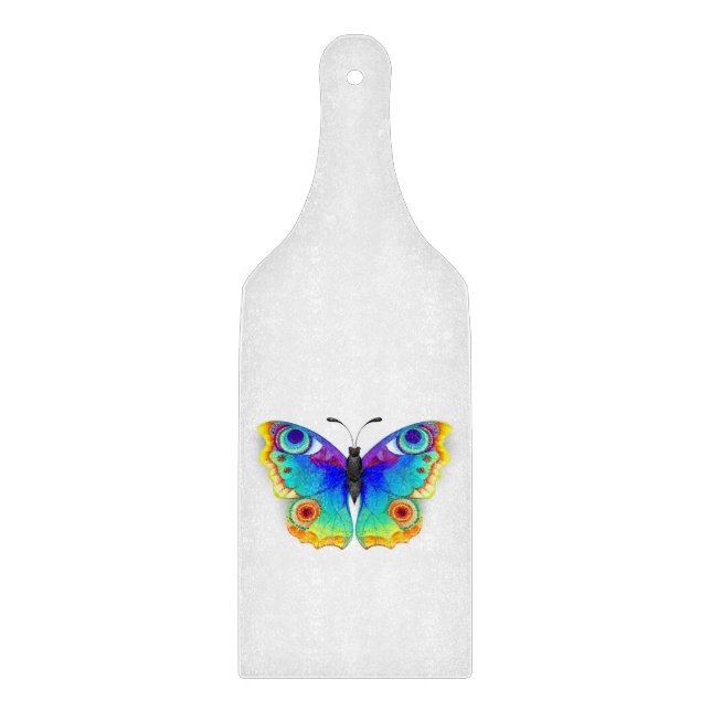 Tabla De Cortar Arcoiris mariposa Peacock Eye (Anverso)