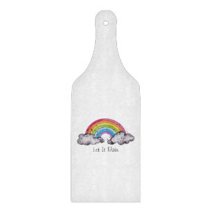 Tabla De Cortar Arcoiris Y Nubes De Cuadros