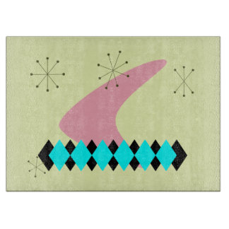 Tabla De Cortar Argyle Mid Century Moderno Cutting Board