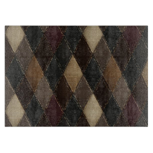 Tabla De Cortar Argyle Vintage Otoño