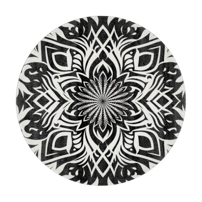 Tabla De Cortar Armonía de B&W (Anverso)