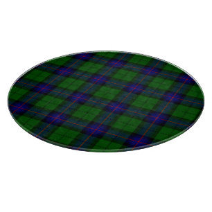 Tabla De Cortar Armstrong tartán azul y verde a cuadros