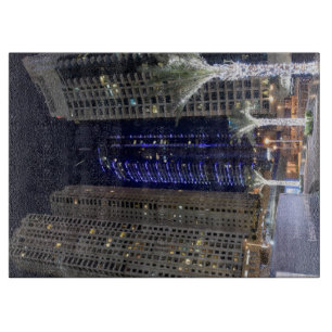 Tabla De Cortar Arquitectura de Dubái de noche