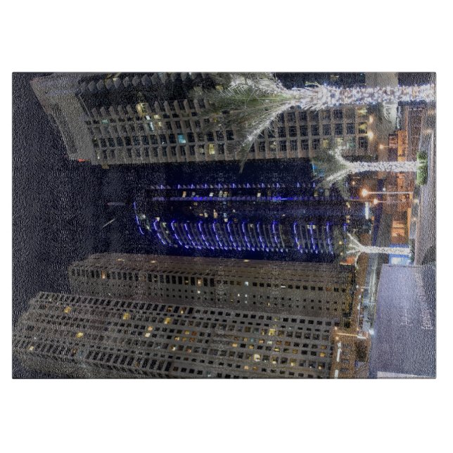 Tabla De Cortar Arquitectura de Dubái de noche (Anverso)