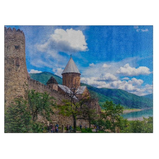 Tabla De Cortar Arquitectura del castillo de Ananuri Georgia (Anverso)