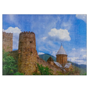 Tabla De Cortar Arquitectura del castillo de Ananuri Georgia