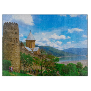 Tabla De Cortar Arquitectura del castillo de Ananuri Georgia