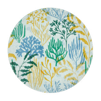 Tabla De Cortar Arrecife de Coral, Patrón Algae Seamless.