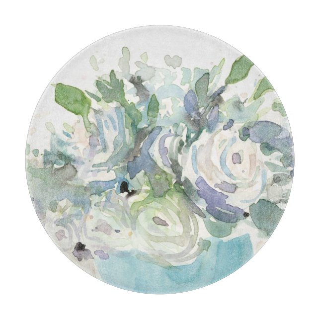 Tabla De Cortar Arreglo de primavera - Bouquet acuarela (Anverso)