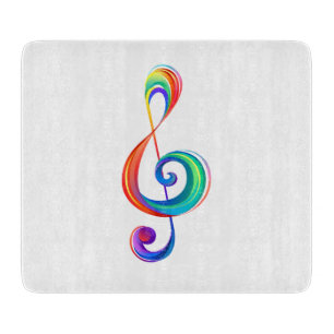 Tabla De Cortar Arroyo arcoiris estratificado