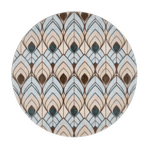 Tabla De Cortar Art Deco: Ornamento sin textura.