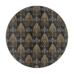 Tabla De Cortar Art Deco: Papel de escritorio de época sin foco