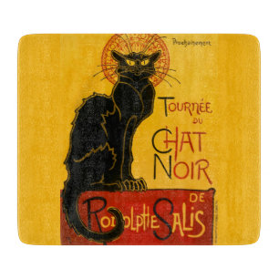 Tabla De Cortar Art Nouveau Art Nouveau de gato negro vintage Pari