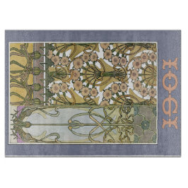 Tabla De Cortar Art Nouveau floral alphonse cruza art 1901