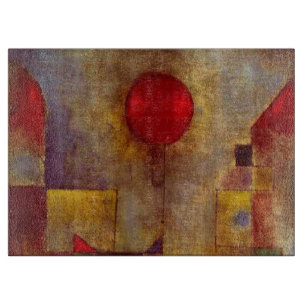 Tabla De Cortar Arte abstracto colorido globo rojo Paul Klee 