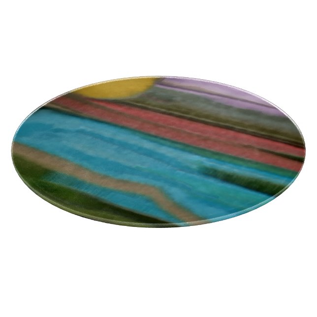 Tabla De Cortar Arte abstracto de Sierra Sunrise (Borde)