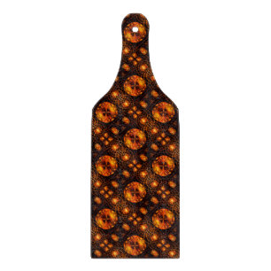 Tabla De Cortar Arte abstracto moderno boho elegante dorado Patrón
