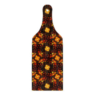 Tabla De Cortar Arte abstracto moderno boho elegante dorado Patrón