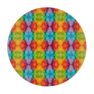 Tabla De Cortar Arte acuático en la nube de arcoiris