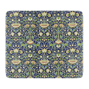 Tabla De Cortar Arte antiguo azul de William Morris del vintage