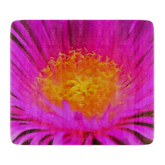 Tabla De Cortar Arte artístico de flores de aster rosa magenta