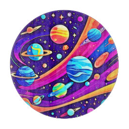 Tabla De Cortar Arte de Armonía Cósmica