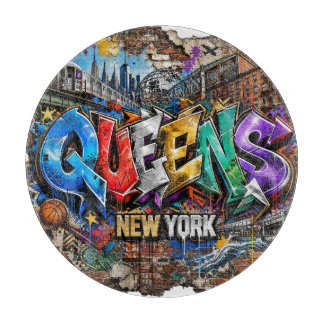 Tabla De Cortar Arte de graffiti de Queens Nueva York