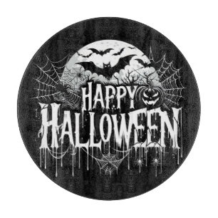 Tabla De Cortar Arte de Halloween feliz