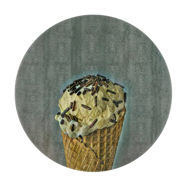 Tabla De Cortar Arte de helados de época (Anverso)