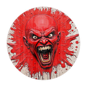 Tabla De Cortar Arte de la ira de los Demonios Rojos