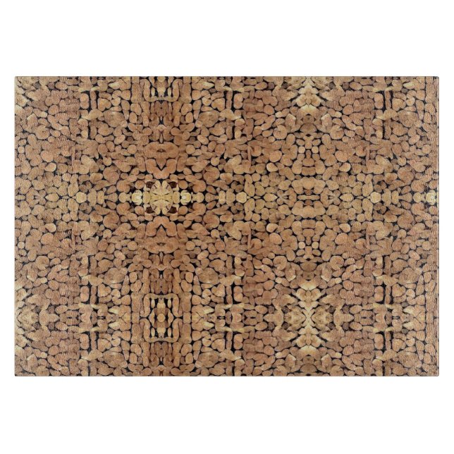 Tabla De Cortar Arte de madera geométrica (Anverso)