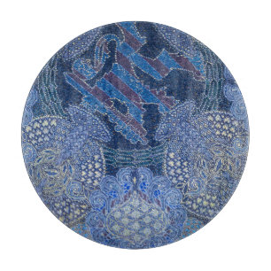Tabla De Cortar Arte de mosaico ornamentado azul, Alemania
