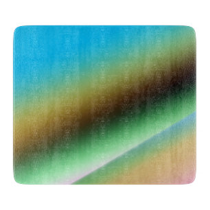 Tabla De Cortar Arte de patrón de textura abstracta de arcoíris ve