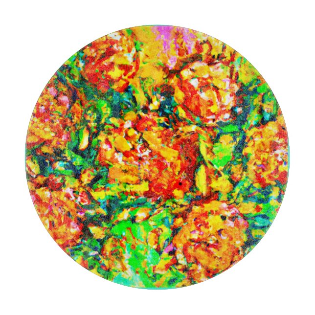 Tabla De Cortar Arte de patrones frescos en el jardín (Anverso)