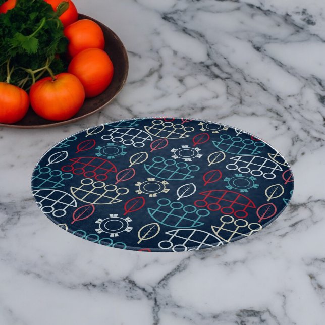 Tabla De Cortar Arte de patrones tribales tradicionales (Chopping Board)