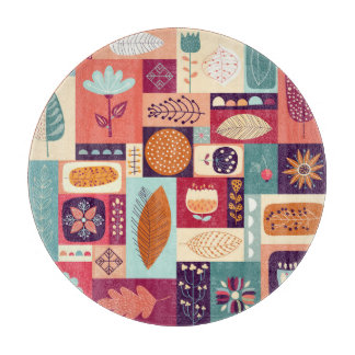 Tabla De Cortar Arte decorativo de fondo vintage otoñal