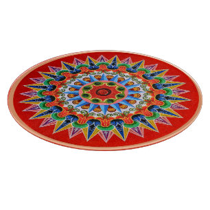 Tabla De Cortar Arte del folclore de Rican de la costa
