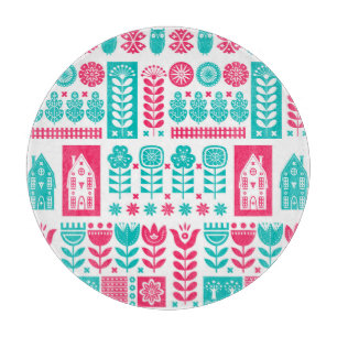 Tabla De Cortar Arte folclórico escandinavo: Viejo sin soldadura