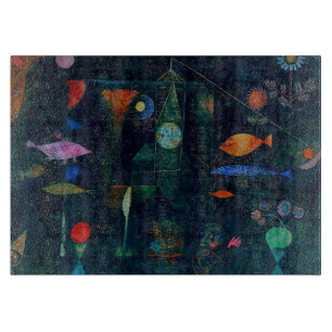 Tabla De Cortar Arte gráfico de pintura abstracta Magia de peces d