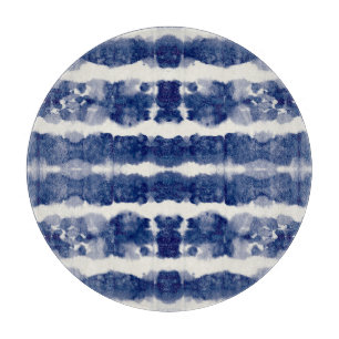 Tabla De Cortar Arte Índigo: Abstracto Caos acuarela.