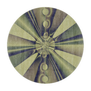 Tabla De Cortar Arte moderno abstracto geométrico terroso