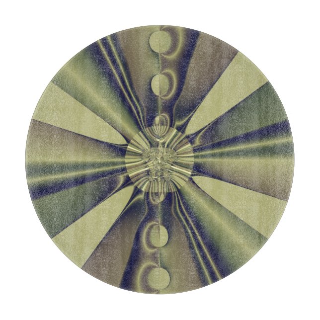 Tabla De Cortar Arte moderno abstracto geométrico terroso (Anverso)