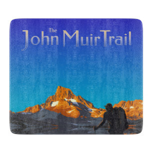 Tabla De Cortar Arte - Pico de pancarta - John Muir Trail Textos
