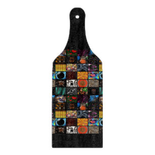 Tabla De Cortar Arte Pop Decorativo Patrón 