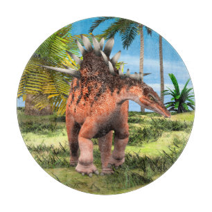 Tabla De Cortar Arte prehistórico de la jungla del dinosaurio Kent