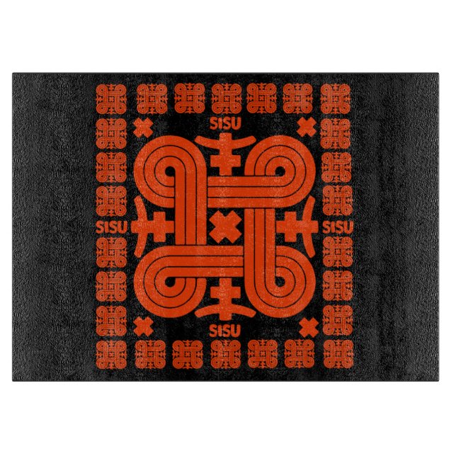 Tabla De Cortar Arte Sisu finlandés (Anverso)