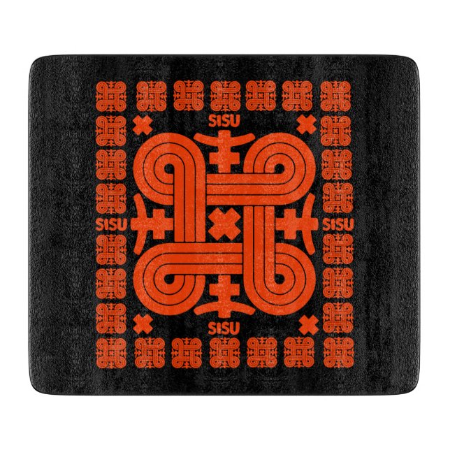 Tabla De Cortar Arte Sisu finlandés (Anverso)