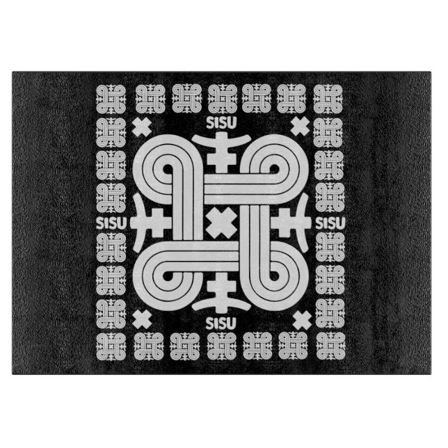 Tabla De Cortar Arte Sisu finlandés (Anverso)