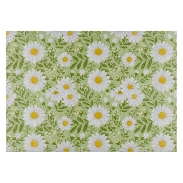 Tabla De Cortar Arte vectorial de margarita fresca de primavera (Anverso)