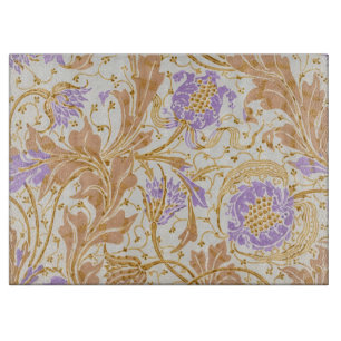 Tabla De Cortar Artes y Oficios Walter Crane Arte Floral Púrpura